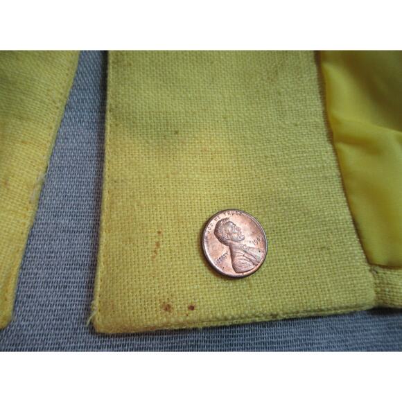 Adolfo Royalty Collection Blazer Womens S Butter Yellow Oversized Jacket 90s Y2K - Picture 4 of 10